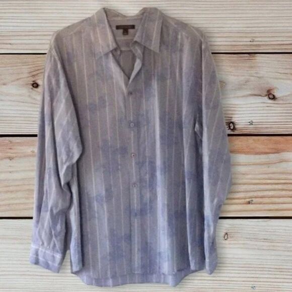 Saltaire Men’s Paisley Long Sleeve size L - Picture 1 of 6